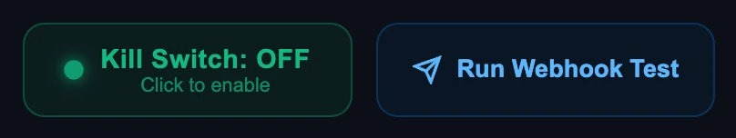 Kill Switch OFF: trading allowed